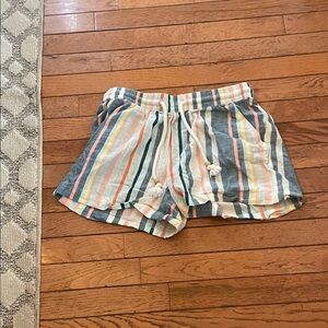 Natural Reflections Multicolor Striped Women's Athletic Shorts